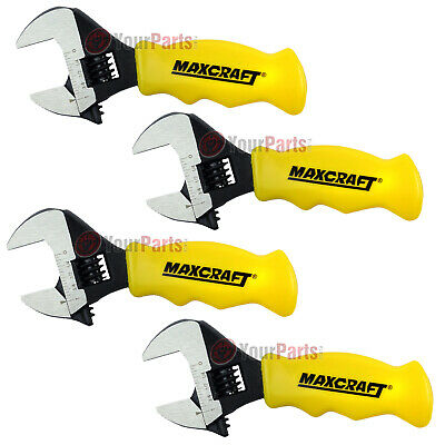 4 Pack Maxcraft 60701 Stubby Adjustable Wrench 1