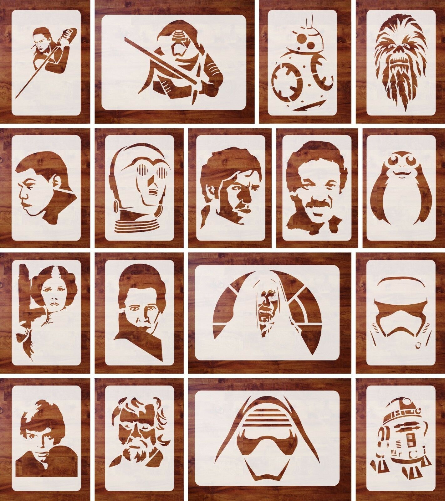 Star Wars Stencil, Mylar, Rise of Skywalker, Choose Stencil & 1 of 3 Sizes