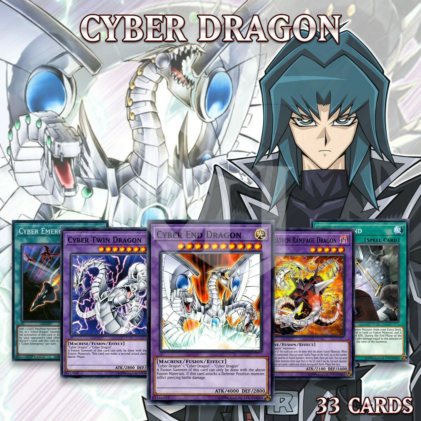 Cyber Dragon Deck 33 | End Twin Rampage Chimeratech Pharos Bond Emergency Yugioh