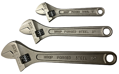 Xg Power Heavy Duty Drop Forge Steel Adjustable Wrench 6", 8", 10", 12"