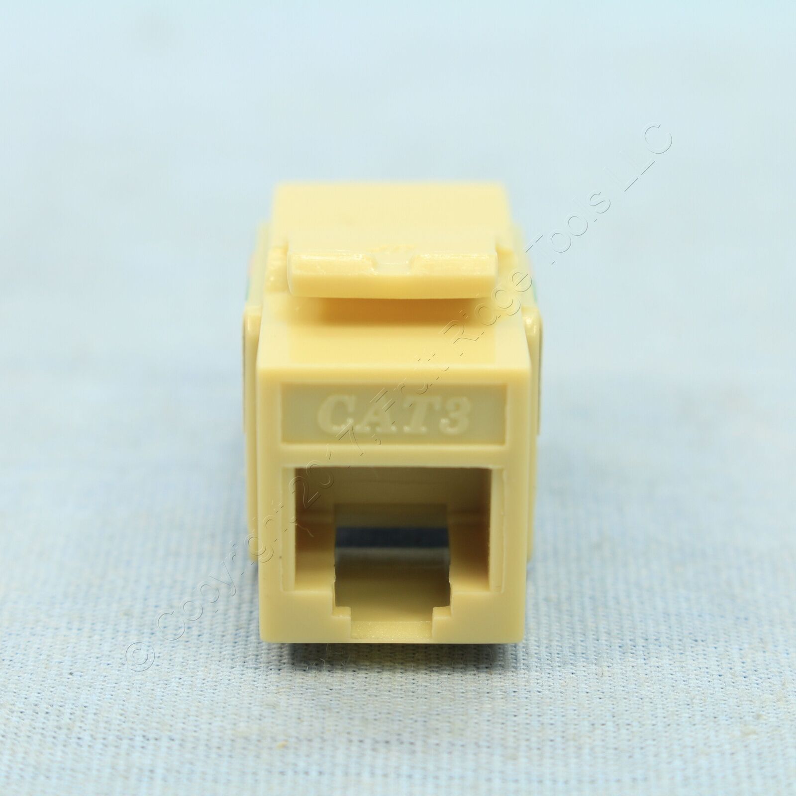 Cooper Ivory Cat3 Snap-in Modular Voice Jack 110 Style 6-position Rj12 5547-3ev