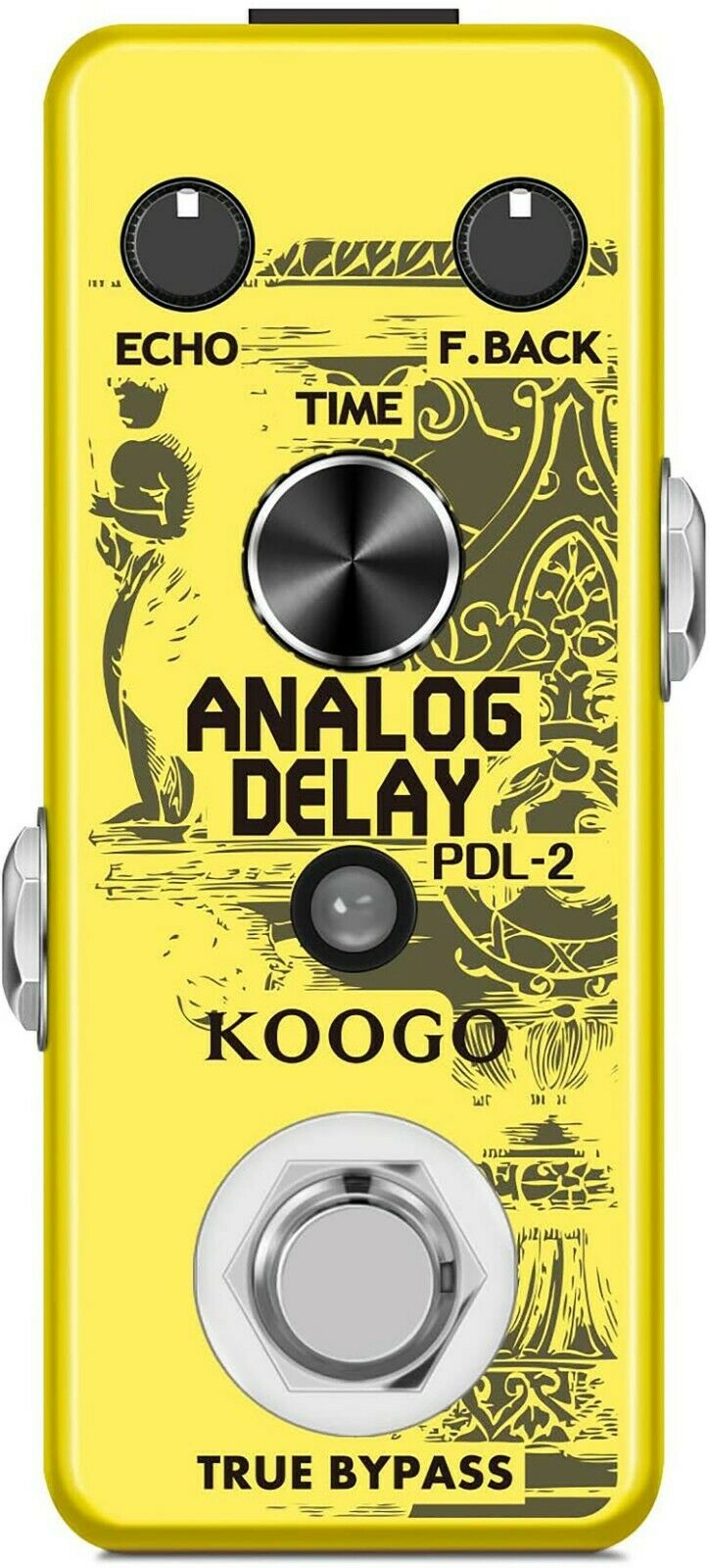 Koogo Pure Analog Circuit Delay Guitar Effect Pedal True Bypass Full Metal Shell