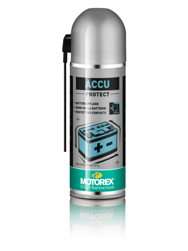 MOTOREX ACCU PROTECT Electrical Battery Connector Protection Spray Film 200ml