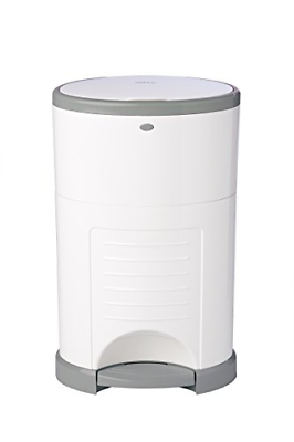 Dekor Classic Hands-Free Diaper Pail | White | Easiest to Use | Just Step – Drop