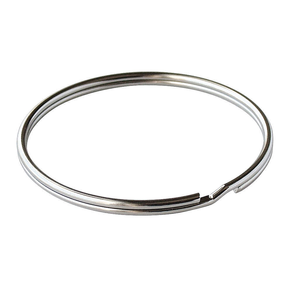Lucky Line Products 7700010 2in Split Ring,nickel-plated Steel,pk10