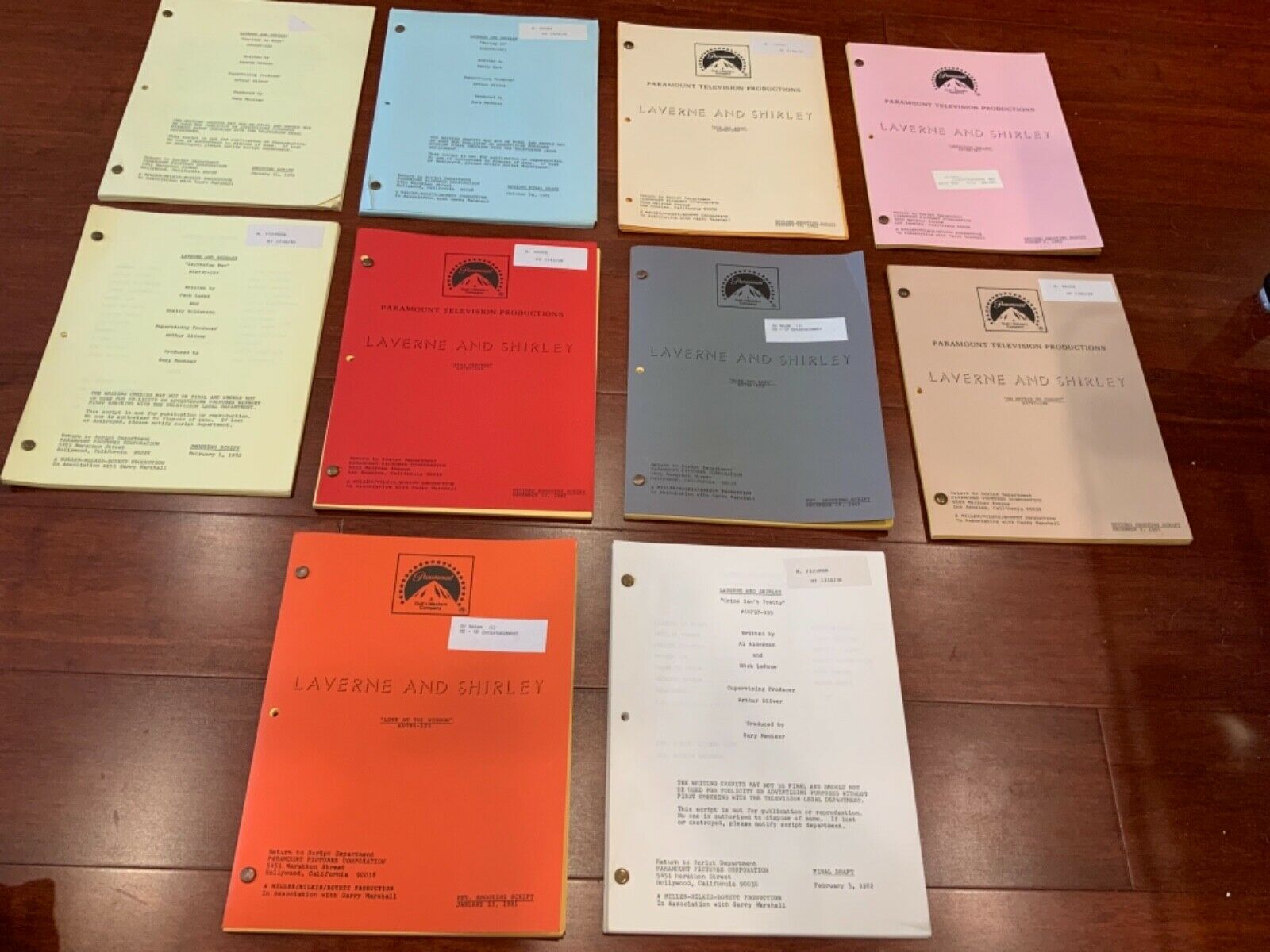 Original group of 10 scripts LAVERNE & SHIRLEY