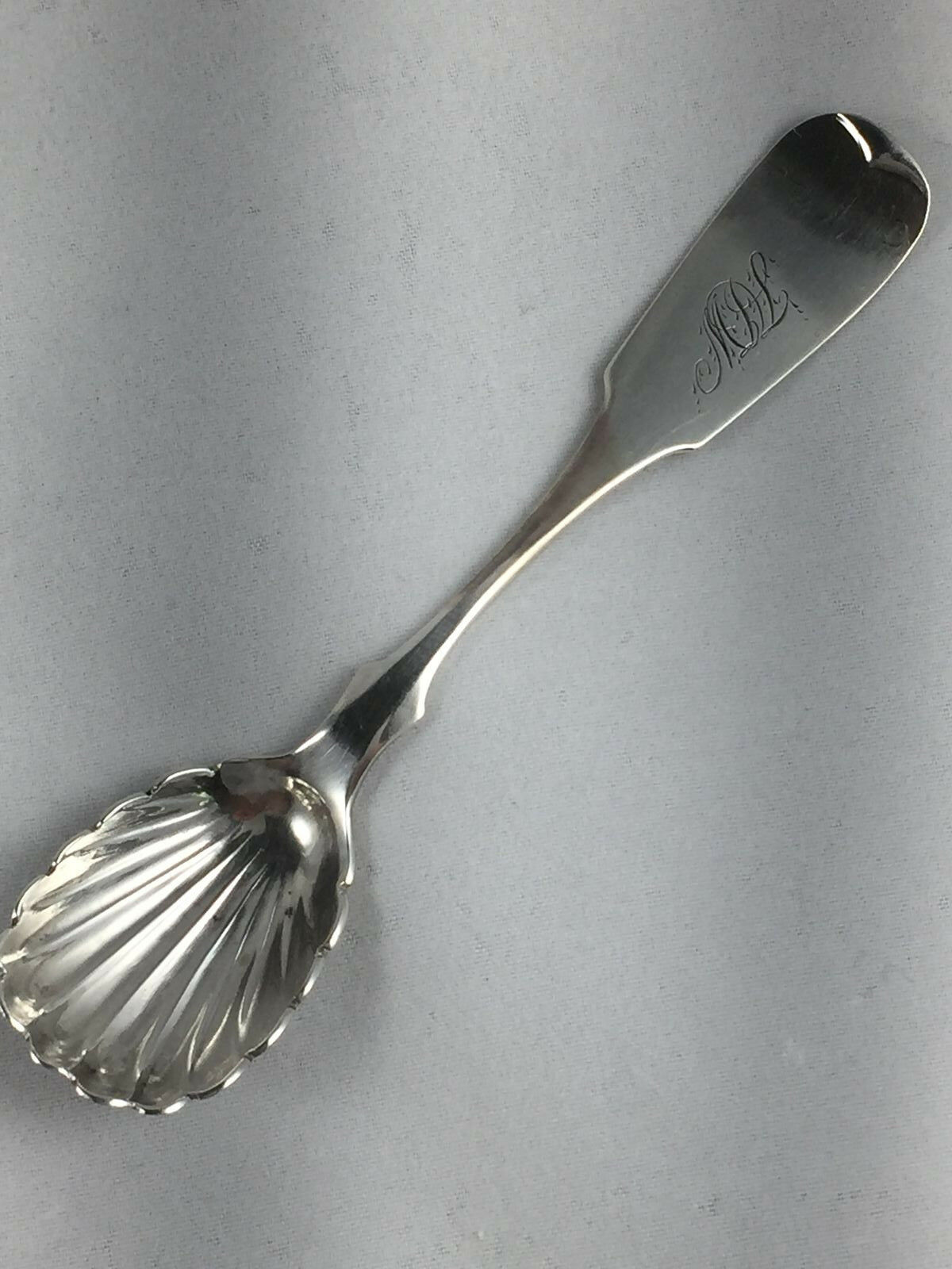 Coin Silver James Watts Philadelphia Master Salt/Condiment Spoon