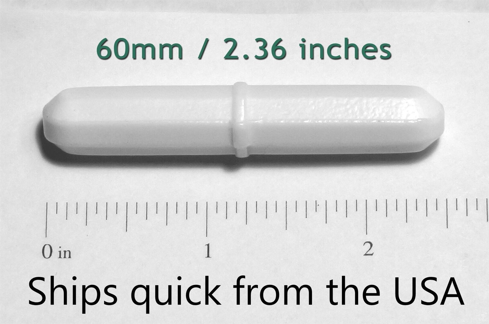 60mm 2.36 Inch Magnetic Stirring Bar Larger Stir Size Lab-grade Ptfe